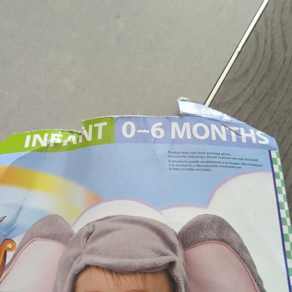 Rubie's Gray Elephant Infant Costume - Size 0-6 Mts NWT - Picture 2 of 5